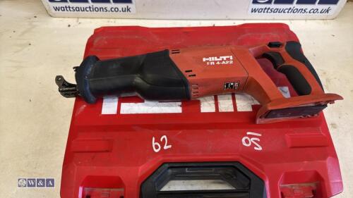 HILTI SR4-A22 22v cordless reciprocating saw c/w case