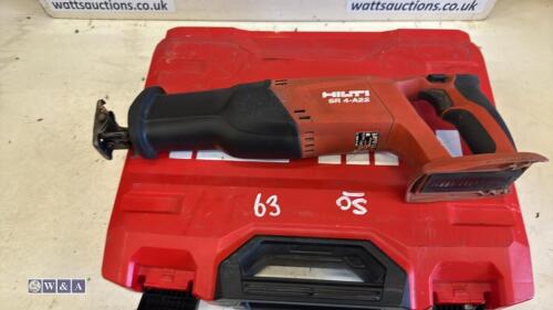 HILTI SR4-A22 22v cordless reciprocating saw c/w case