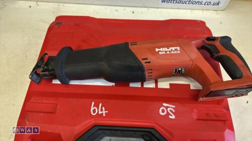 HILTI SR4-A22 22v cordless reciprocating saw c/w case