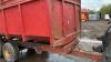 Red twin axle tipping trailer - 13