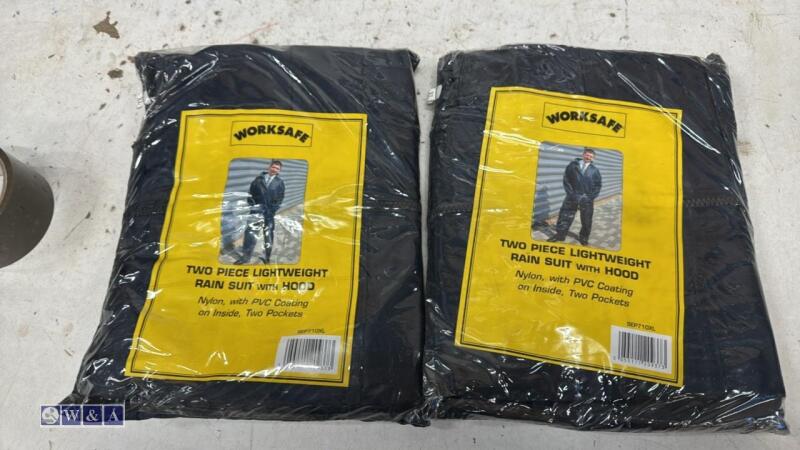 2 x two piece rain suits (size XL)