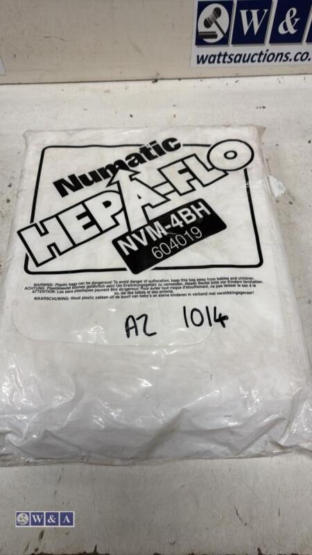 Quantity of NUMATIC vacuum bags