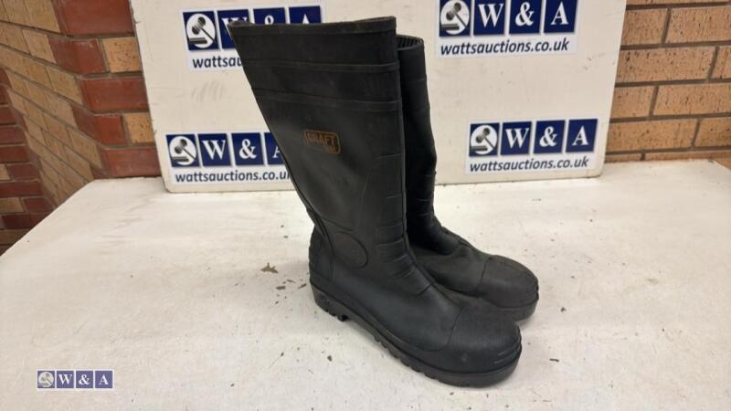 GRAFTGEAR steel toe wellies (size 9) (unused)