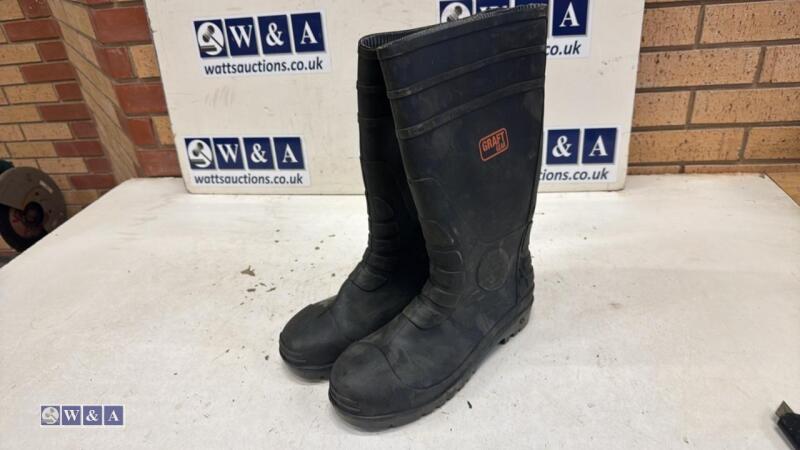 GRAFTGEAR steel toe wellies (size 10) (unused)