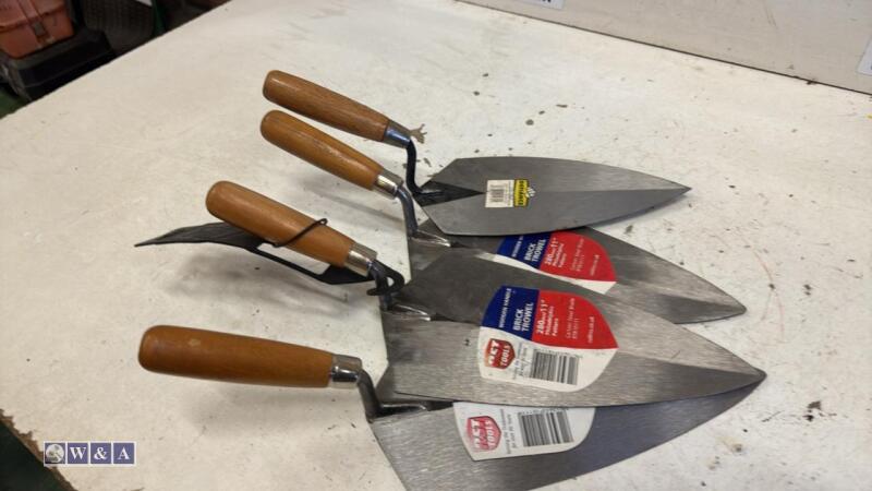 4 x brick trowels