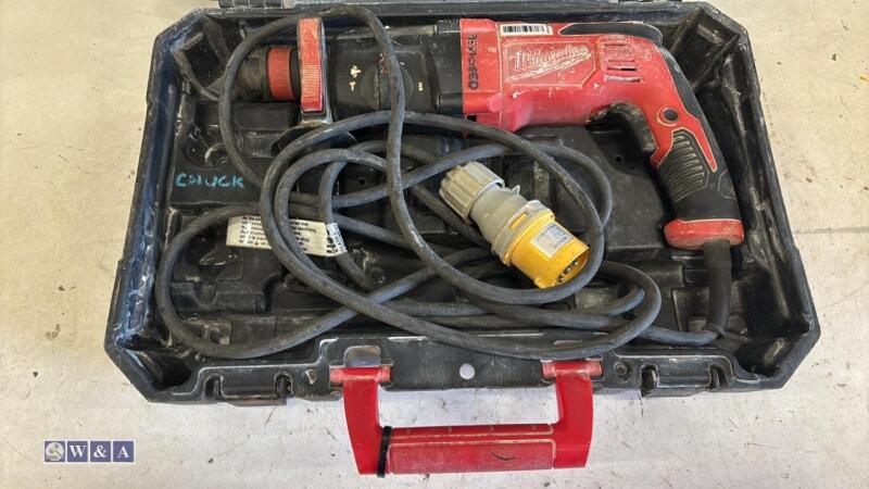 MILWAUKEE 110v SDS hammer drill c/w case