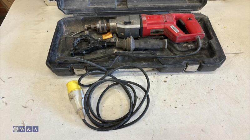 MILWAUKEE DD2-160 110v diamond core drill c/w case