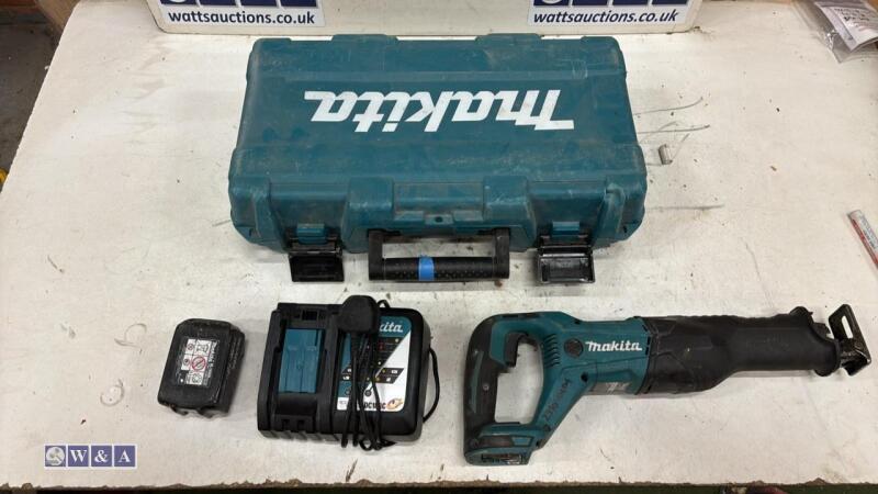 MAKITA DJR186 cordless reciprocating saw c/w case