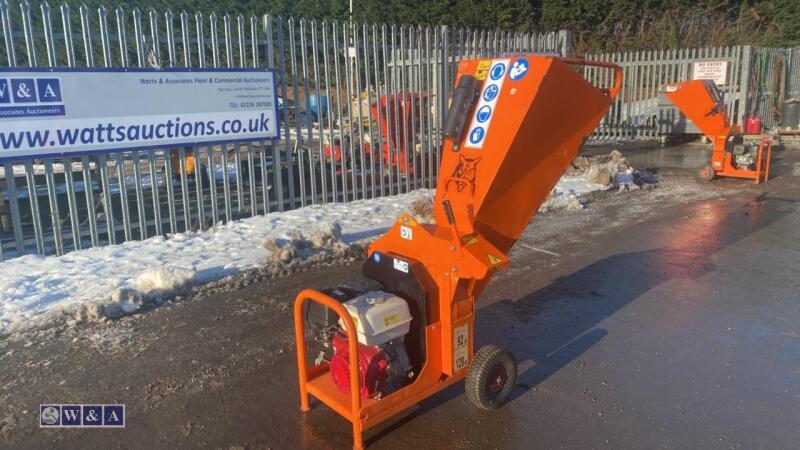 2018 Timberwolf TW13/75G chipper c/w Honda GX390 petrol engine