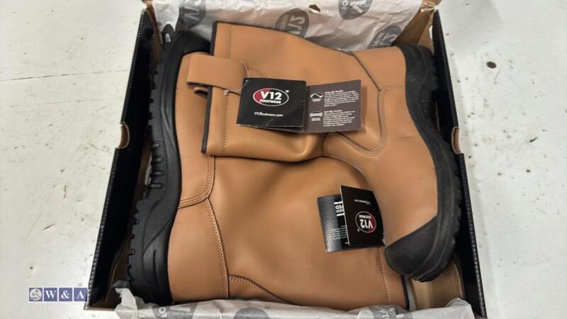 V12 steel toe rigger boots (size 12) (unused)