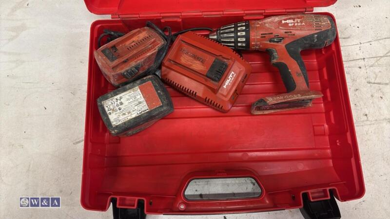 HILTI SF22-A cordless drill c/w case