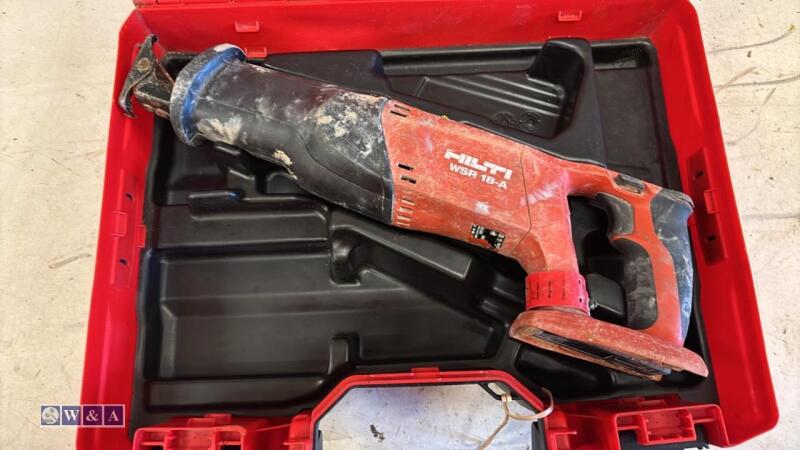 HILTI WSR18-A cordless reciprocating saw c/w case