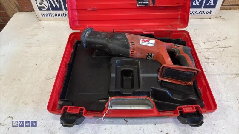 HILTI SR4-A22 cordless reciprocating saw c/w case