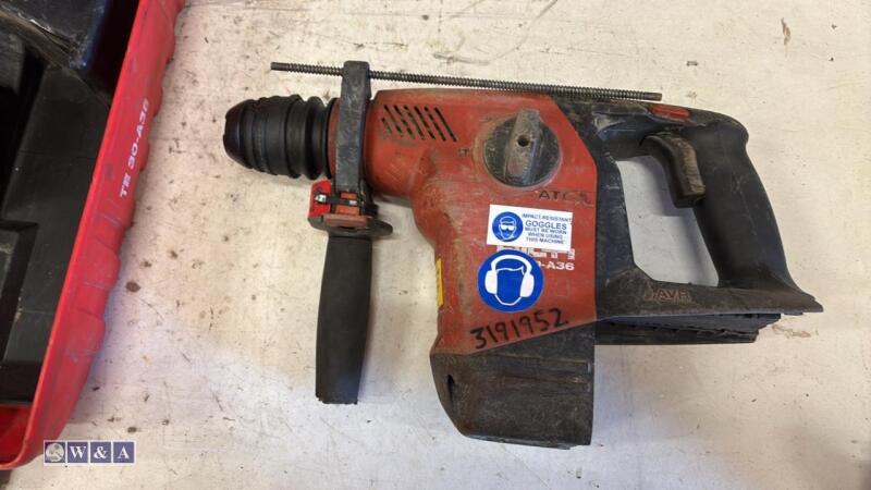 HILTI cordless hammer drill c/w case