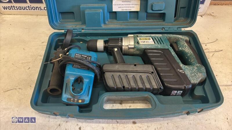 MAX cordless drill c/w case