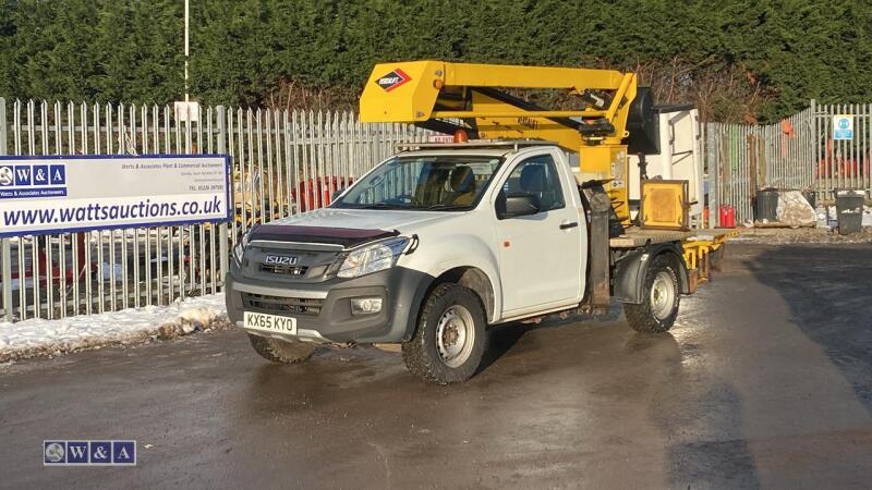 2015 Isuzu pickup mounted versalift lat38-h (KX65 KYO)(MoT 6th January 2026)(V5 & MoT in office)