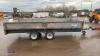 IFOR WILLIAMS 14ft x 6ft 6" trailer c/w ramps & lockable couple, gross 3500kg - 6