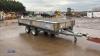 IFOR WILLIAMS 14ft x 6ft 6" trailer c/w ramps & lockable couple, gross 3500kg - 7