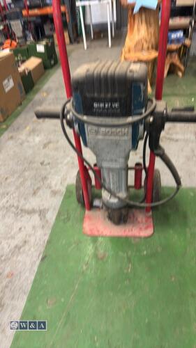 BOSCH GSH27VC 110v upright breaker c/w trolley