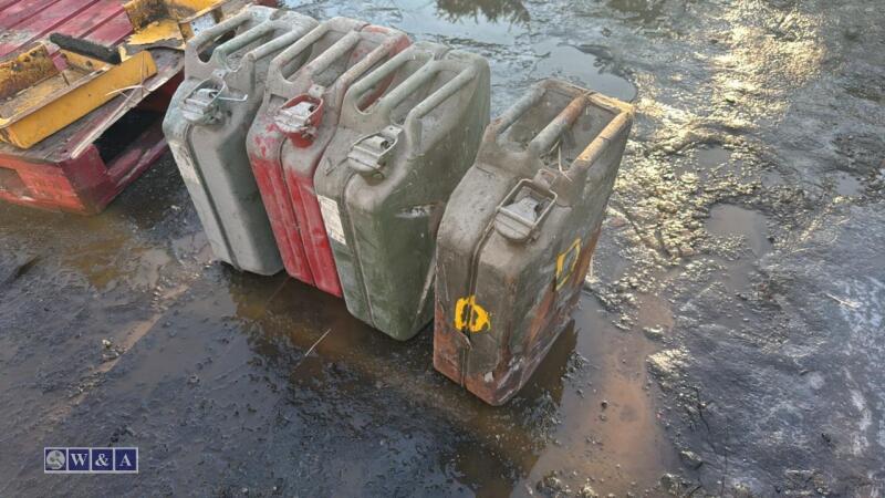 4 x metal jerry cans