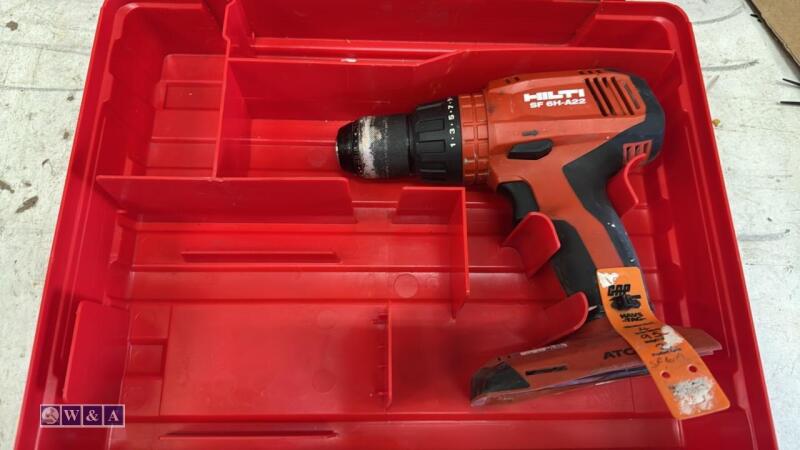 HILTI SF6H-A22 cordless drill c/w case