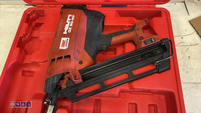 HILTI GX90-WF cordless nail gun c/w case