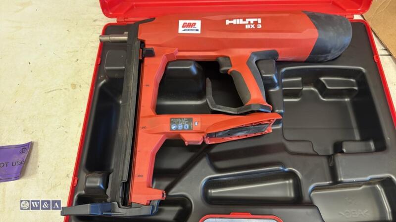 HILTI BX3 cordless nail gun c/w case