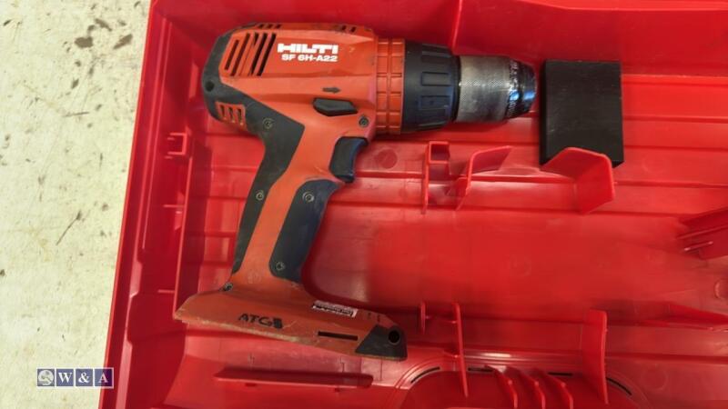 HILTI SF6H-A22 cordless drill c/w case