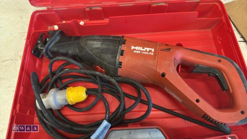 HILTI WSR1400-PE 110v reciprocating saw c/w case