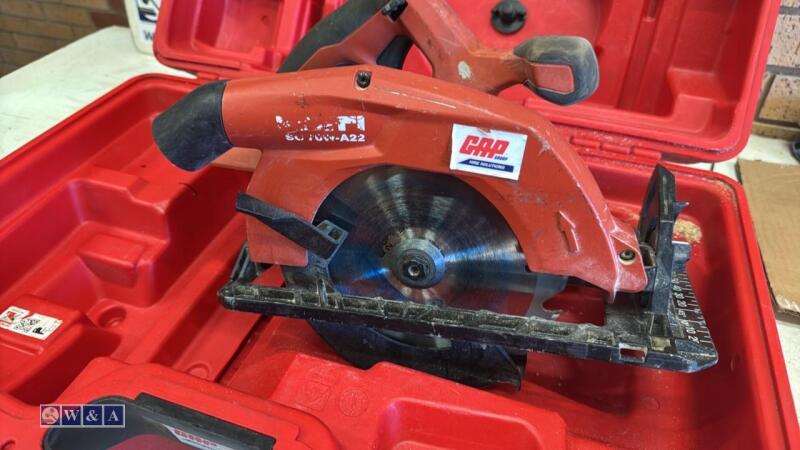 HILTI SC70W-A22 cordless circular saw c/w case