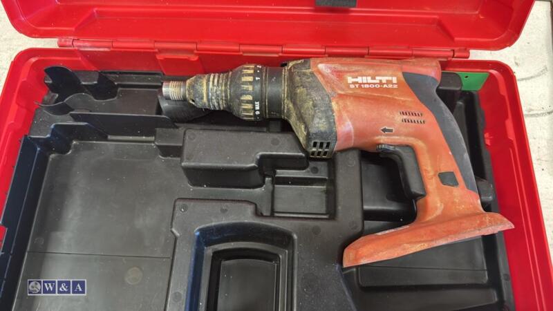 HILTI ST1800-A22 cordless tek gun c/w case