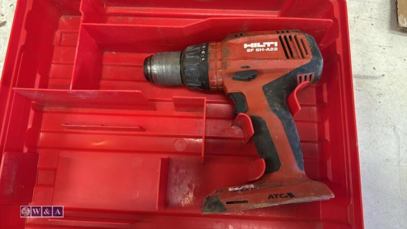 HILTI SF6H-A22 cordless drill c/w case