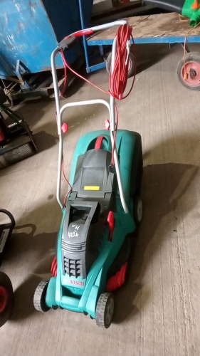 BOSCH 240v rotary mower c/w collection box