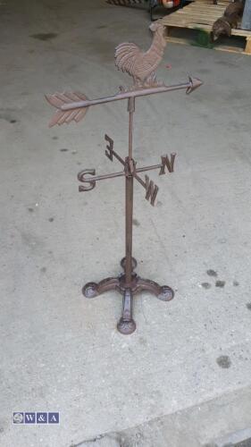 Cast iron outdoor weathervane c/w stand