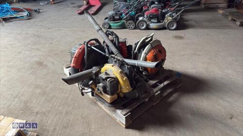 4 x petrol backpack blowers