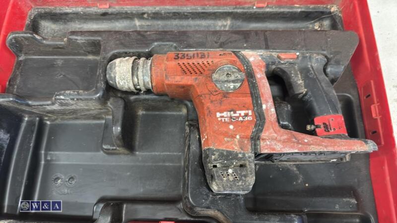 HILTI TE6-A36 cordless hammer drill c/w case