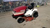 SHIBAURA HST GT161 diesel ride on mower c/w snow plough & 48'' cutting deck