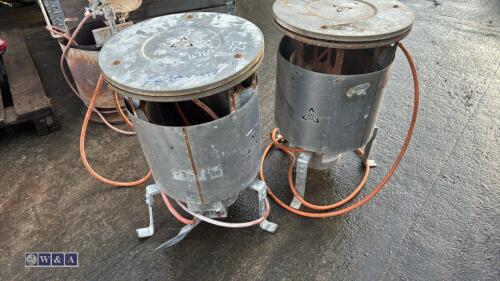 2 x BULLFINCH gas heaters