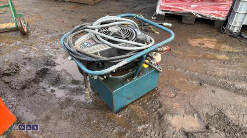 TRACTEL petrol hydraulic power pack c/w hoses