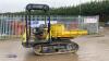 YANMAR C30 3t rubber tracked swivel skip dumper - 2