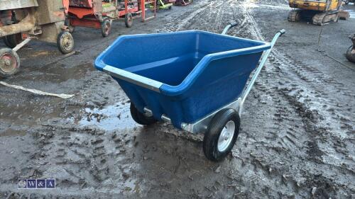 RANCHER 250ltr tipping wheel barrow (blue)