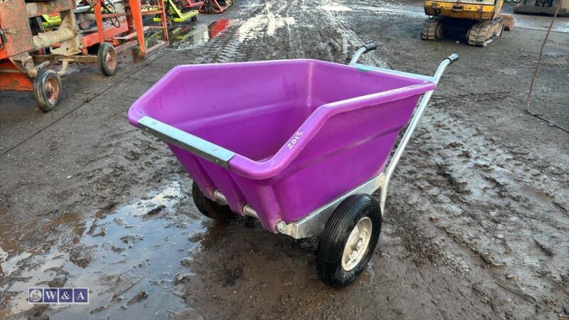 RANCHER 250ltr tipping wheelbarrow (purple)