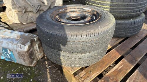 2 x wheels & tyres (175R14C)