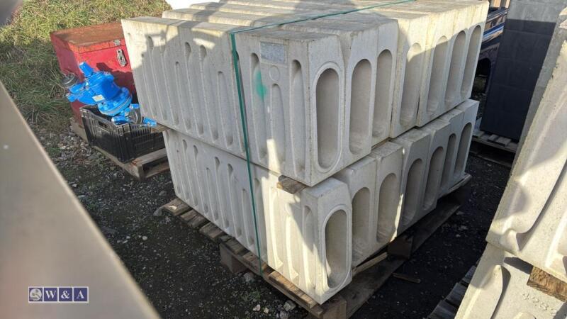 Pallet of drainage kerbs