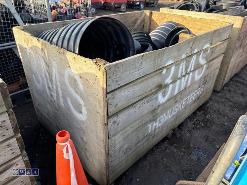 Crate of drainage fittings