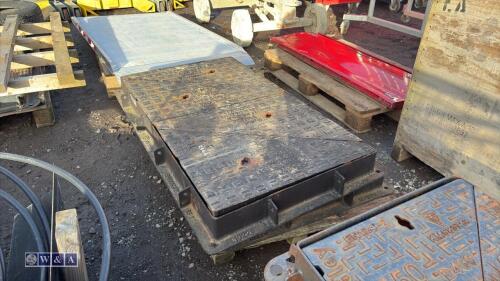 2 x PEMBROKE double ductile manhole lids