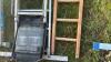 2 x extension ladder sections & wooden ladder - 5