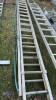 Aluminium double extension ladder