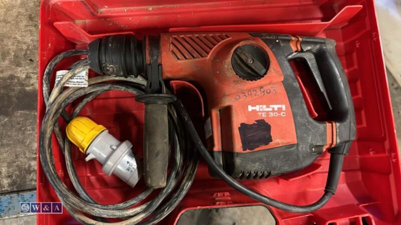 HILTI TE30 SDS+ hammer drill c/w case