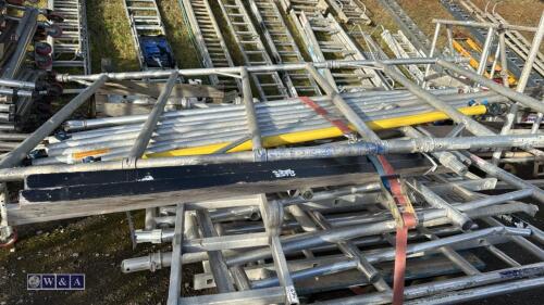 Pallet of aluminium scaffold components